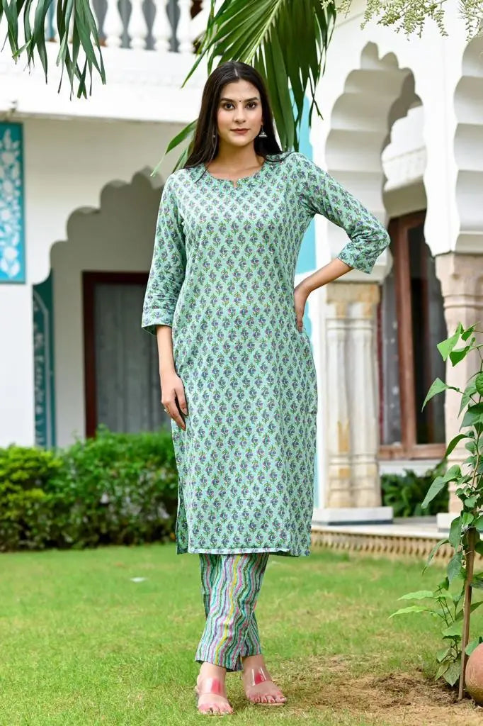 Pure cotton suit set Zoyaa Fashion