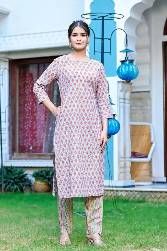 Pure cotton suit set Zoyaa Fashion