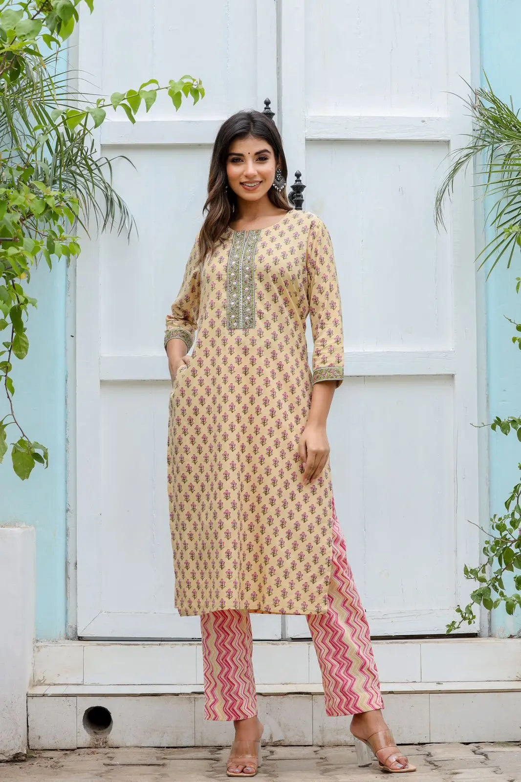 Pure cotton suit set Zoyaa Fashion