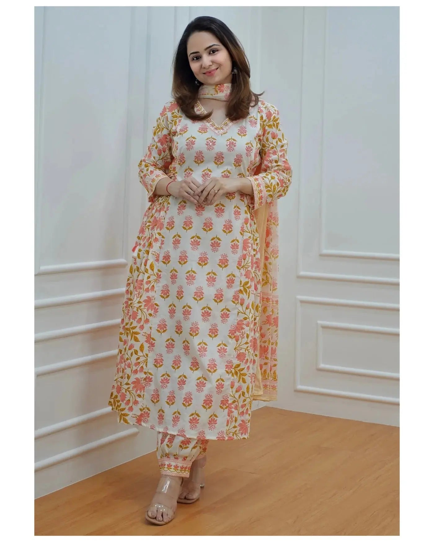 Three-piece pure cotton suit Zoyaa Fashion