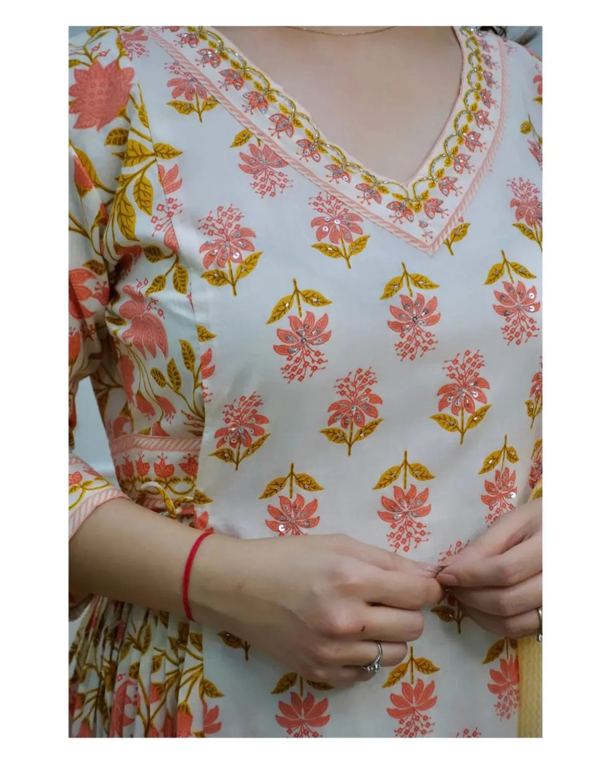 Three-piece pure cotton suit Zoyaa Fashion