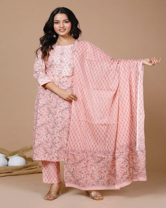 Pure cotton suit set Zoyaa Fashion