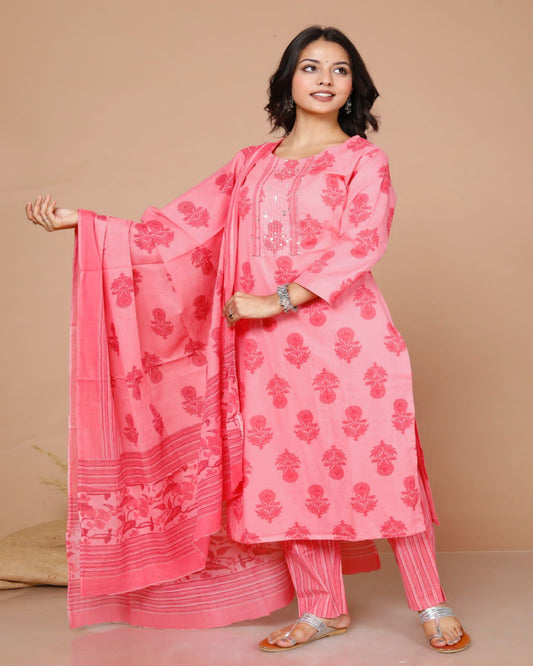 pure cotton suit set Zoyaa Fashion