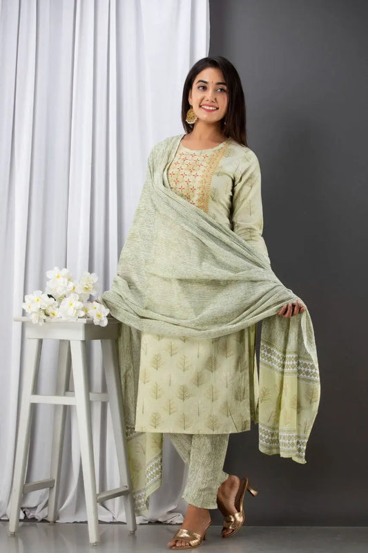Pure cotton suit set Zoyaa Fashion