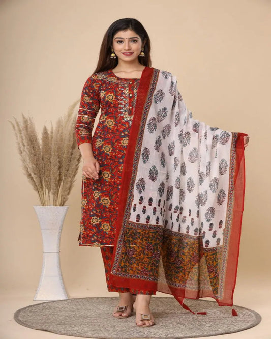 Pure cotton suit set Zoyaa Fashion