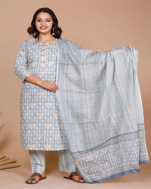 Pure cotton suit set Zoyaa Fashion