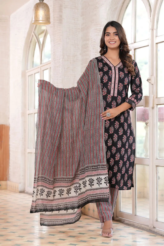 Pure cotton suit set Zoyaa Fashion