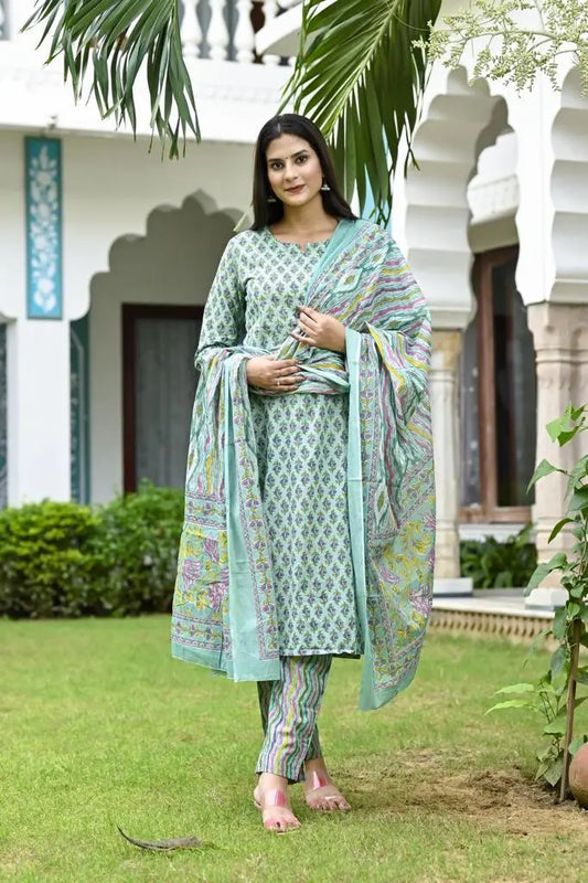 Pure cotton suit set Zoyaa Fashion