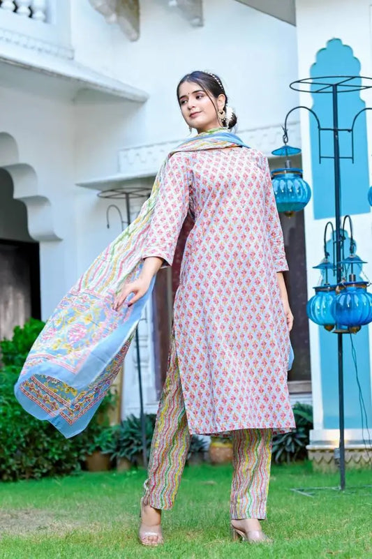 Pure cotton suit set Zoyaa Fashion