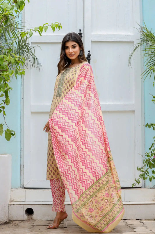 Pure cotton suit set Zoyaa Fashion