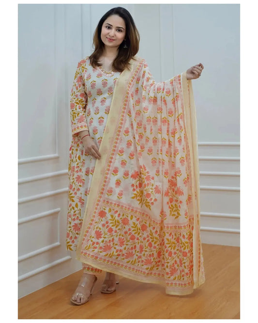 Three-piece pure cotton suit Zoyaa Fashion