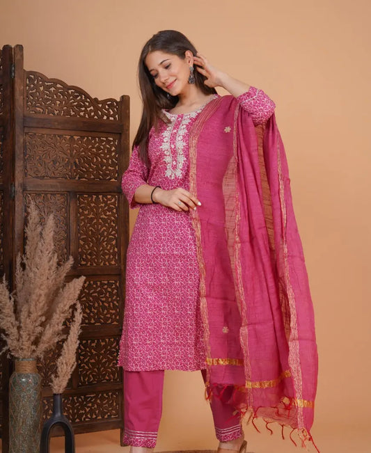 pure cotton suit set Zoyaa Fashion