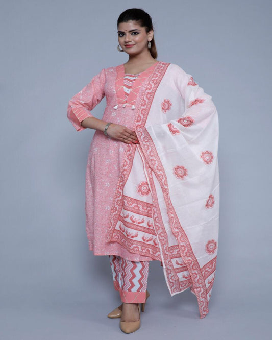 Pure cotton suit set Zoyaa Fashion